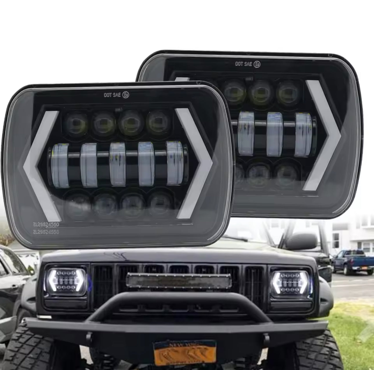 7x6 & 5x7 LED Headlights With DRL.