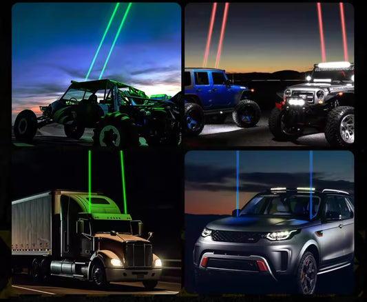 Led Laser Whip Light. SINGLE COLOUR