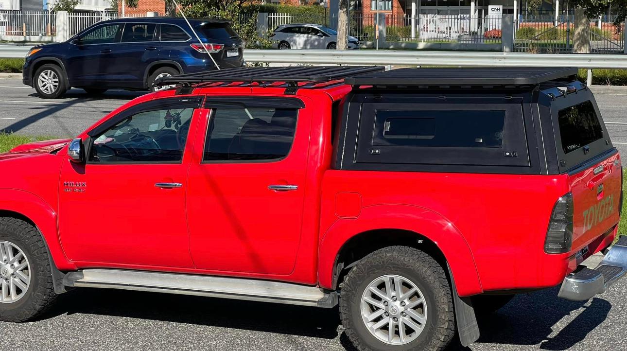 GRG Aluminium Canopy For Ford F250, Suits 6.8' Tub 4 Sided Window Toughened Glass