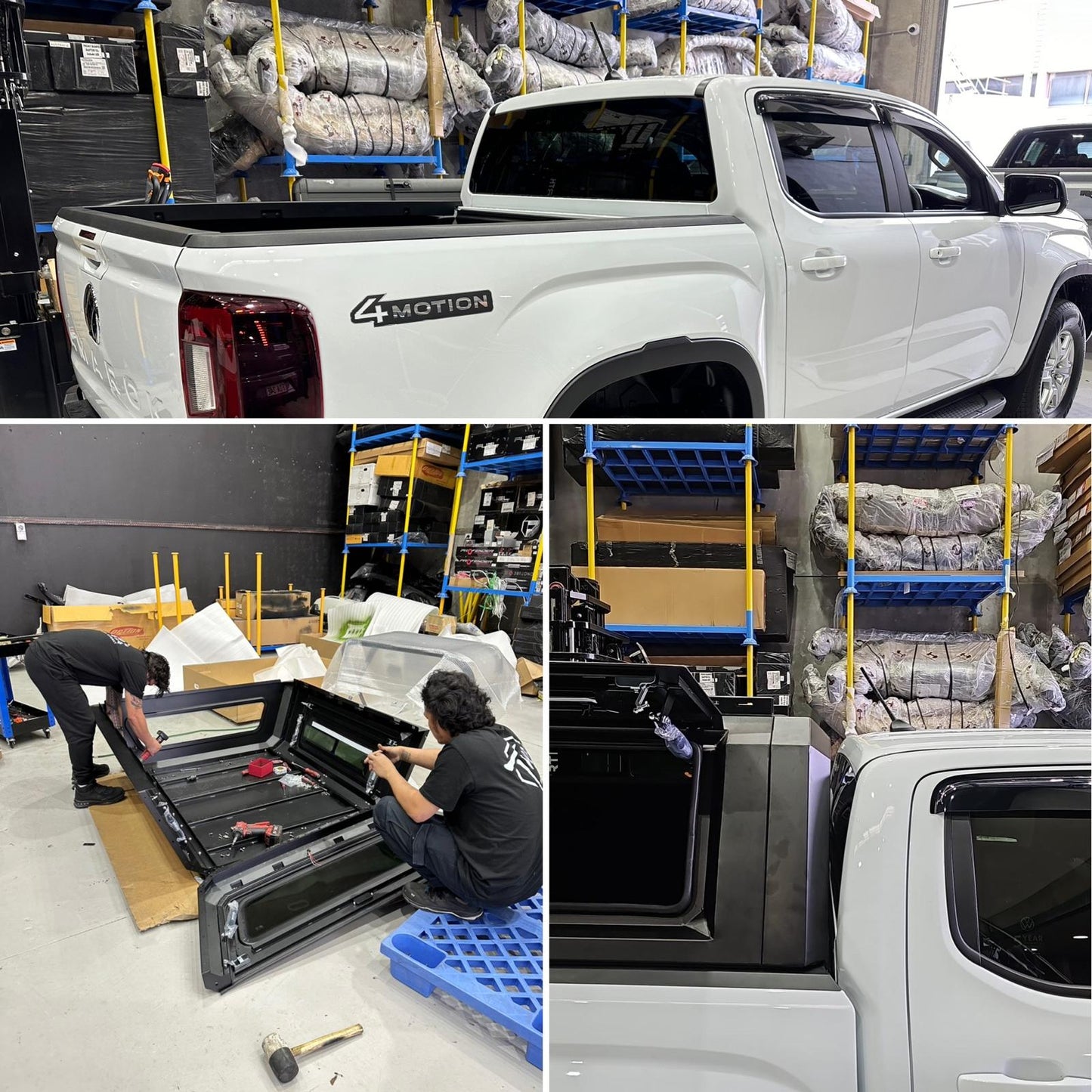 N80 Toyota Hilux J Deck 2015-Current Aluminium Tub Canopy 4 Sided Windows Toughened Glass