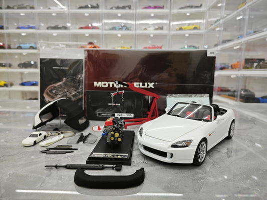 MotorHelix 1:18 For Honda S2000 AP2 Limited Edition Simulation Alloy Car Model With Engine