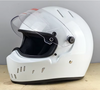 WHITE FULL FACE HELMET DOT/ECE CERTIFIED. TRACK AND STREET