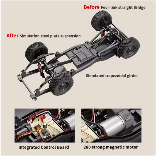 LC79 Landcruiser RC Car With Fully Function Canopy and Lights