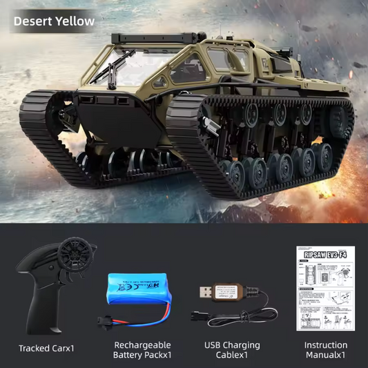 Tracked Offroad RC Tank. All Terrain