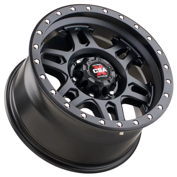 CSA MILITANT Offroad Wheels Satin Black & Satin Grey Black Lip