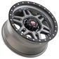 CSA MILITANT Offroad Wheels Satin Black & Satin Grey Black Lip