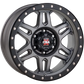 CSA MILITANT Offroad Wheels Satin Black & Satin Grey Black Lip