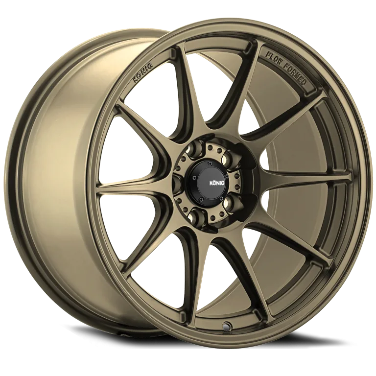 KONIG DEKAGRAM FLOW FORMED WHEELS GLOSS BRONZE, SEMI MATTE BLACK