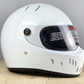 WHITE FULL FACE HELMET DOT/ECE CERTIFIED. TRACK AND STREET