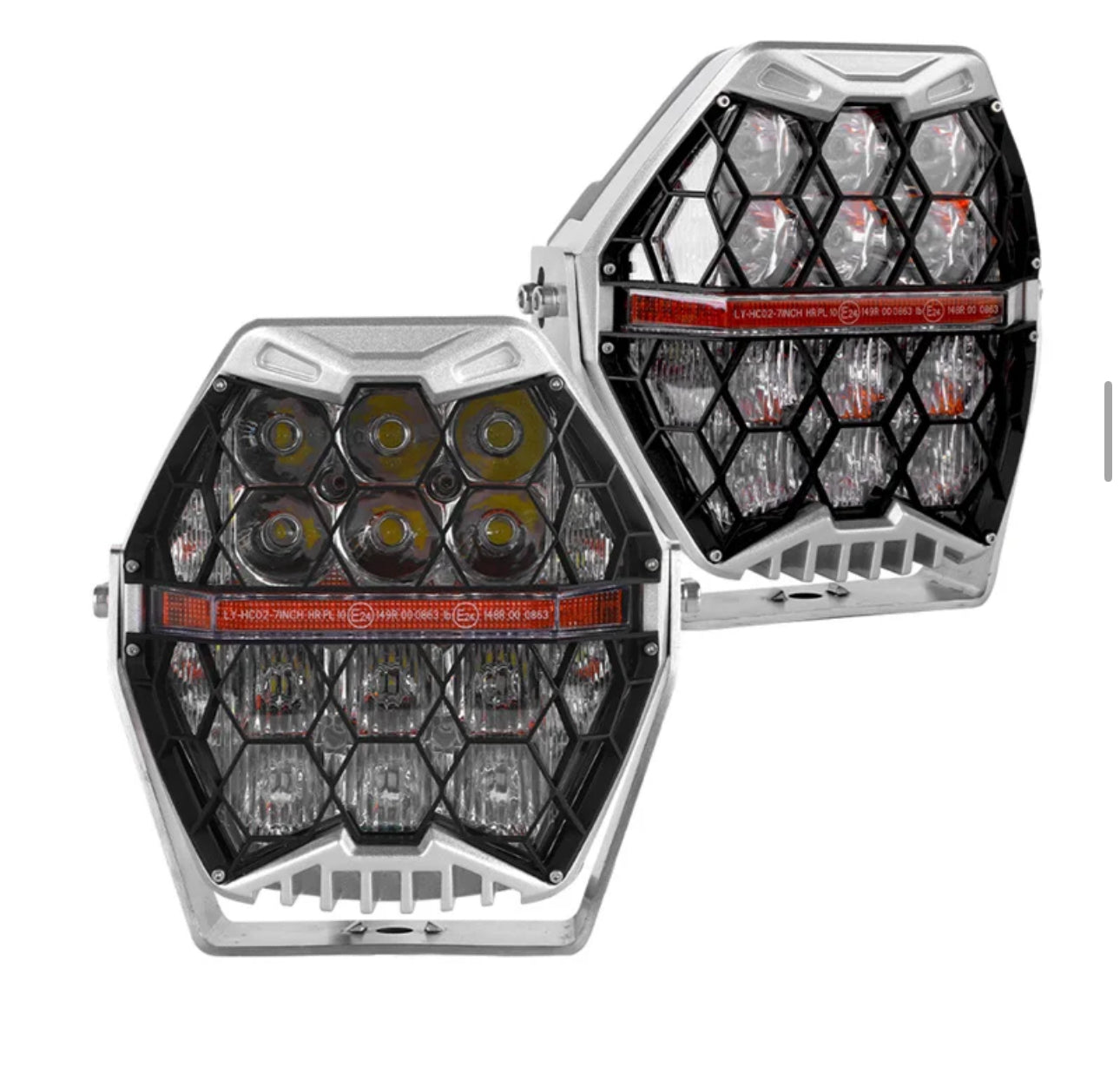 7 Inch LED Spotlights Pair