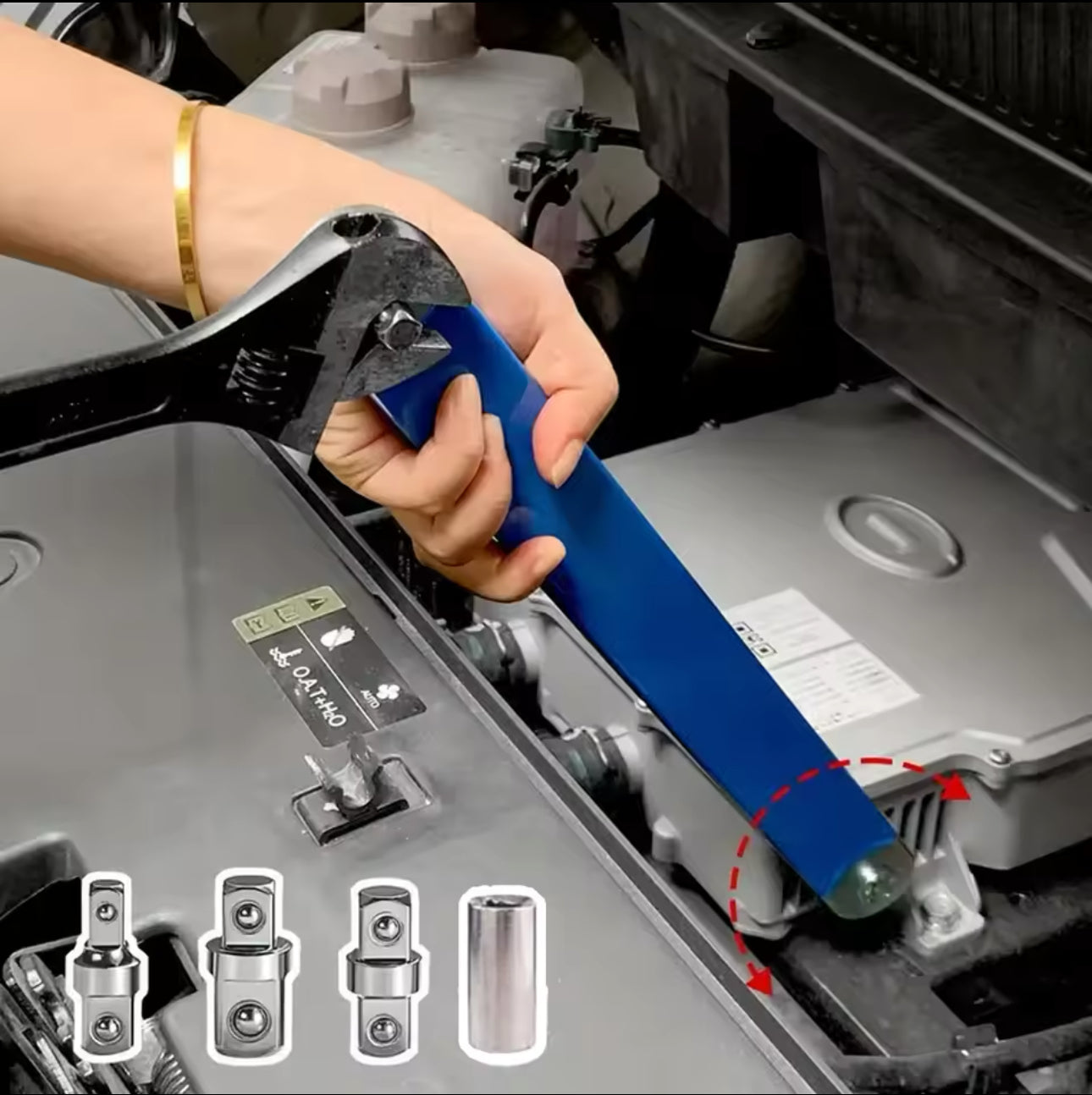 Offset Wrench Tool For Tight Spaces