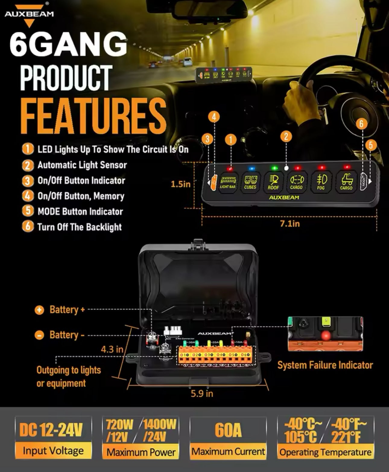 4/6 Gang Control Switch Panel Wireless