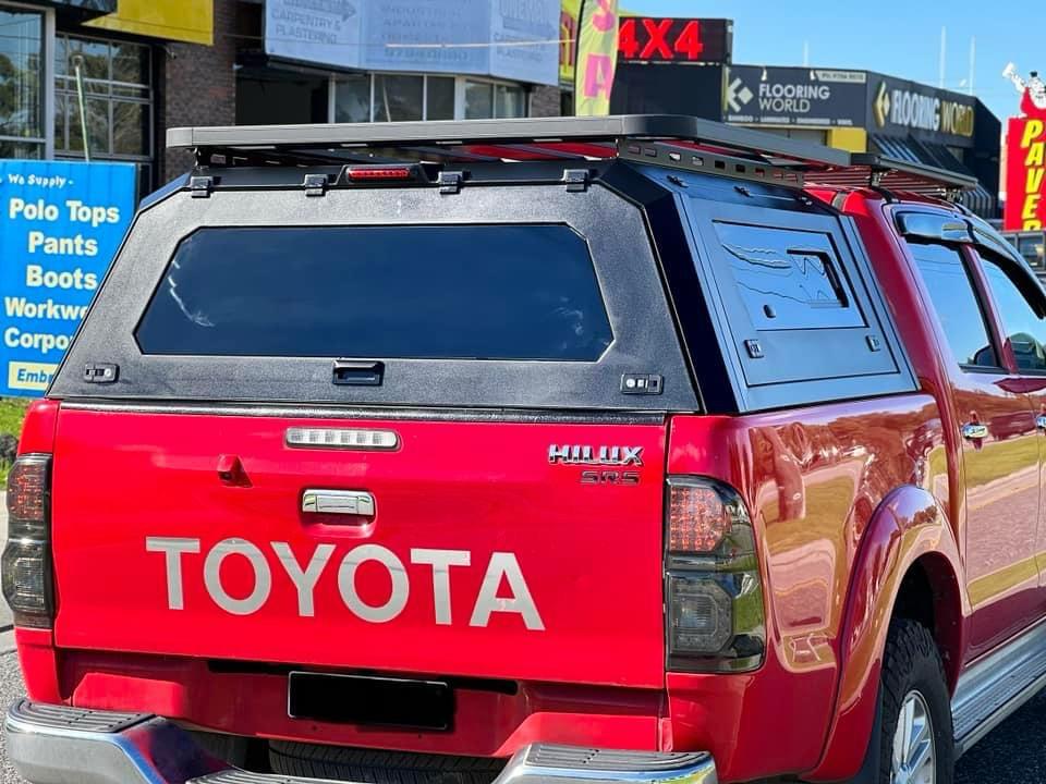 GRG Aluminium Canopy For Mazda BT50 2012-08/2020 Dual Cab 4 Sided Windows Toughened Glass