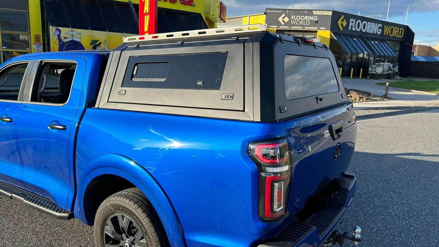 GRG Aluminium Canopy For Mazda BT50 2012-08/2020 Dual Cab 4 Sided Windows Toughened Glass