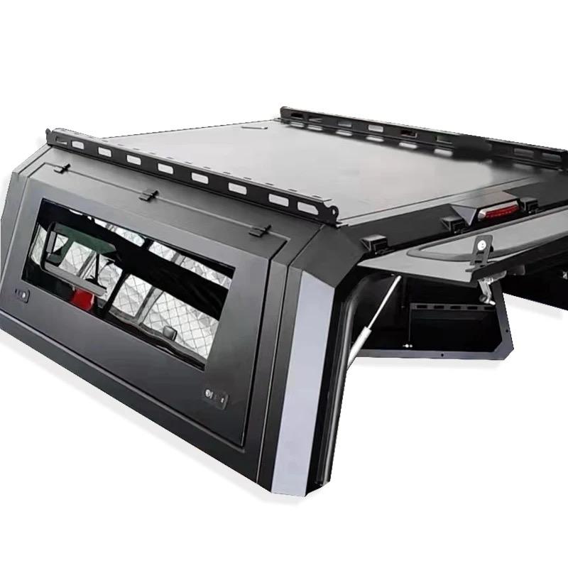 N80 Toyota Hilux J Deck 2015-Current Aluminium Tub Canopy 4 Sided Windows Toughened Glass