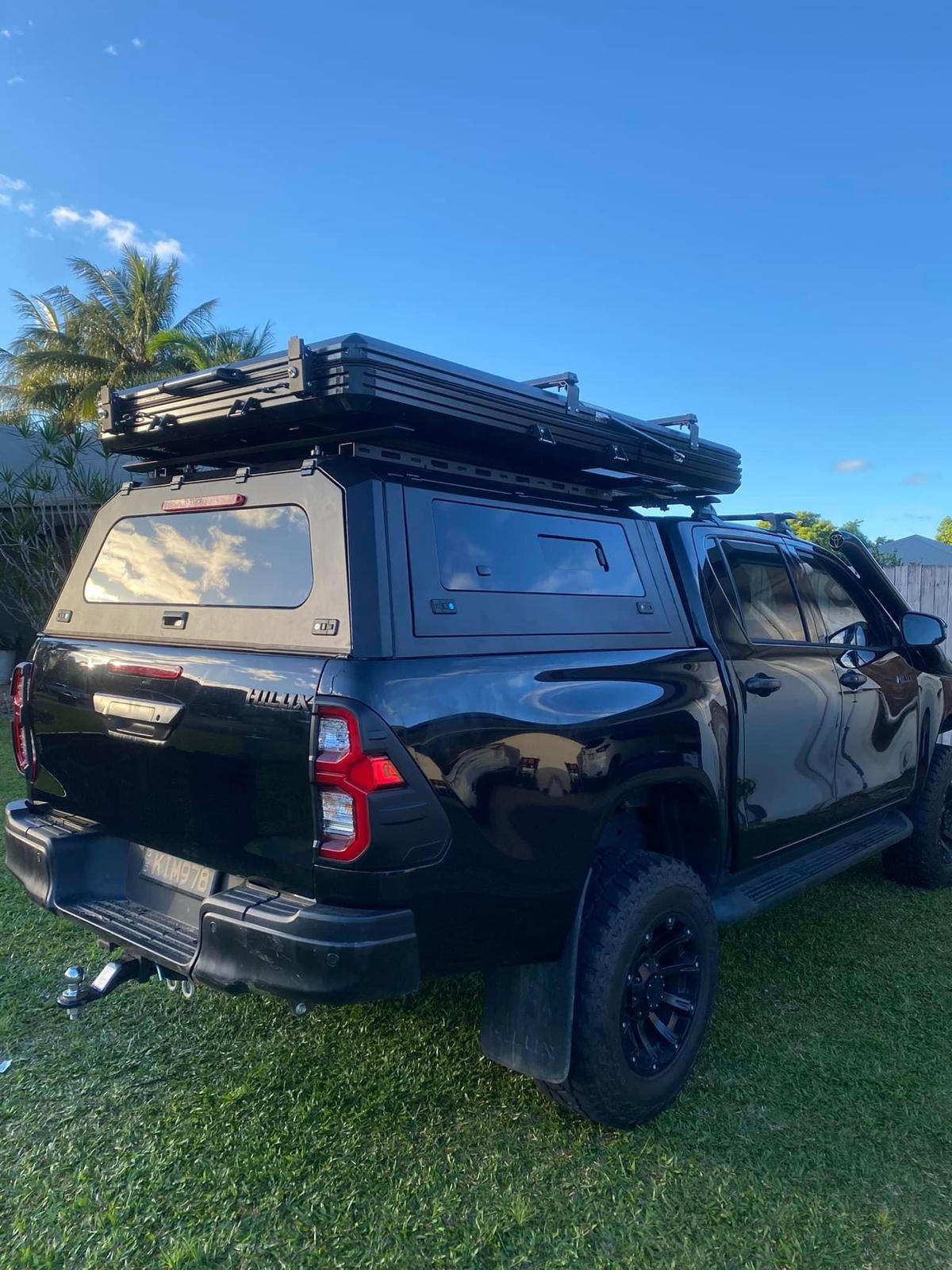 GRG Aluminium Canopy For Mazda BT50 2012-08/2020 Dual Cab 4 Sided Windows Toughened Glass