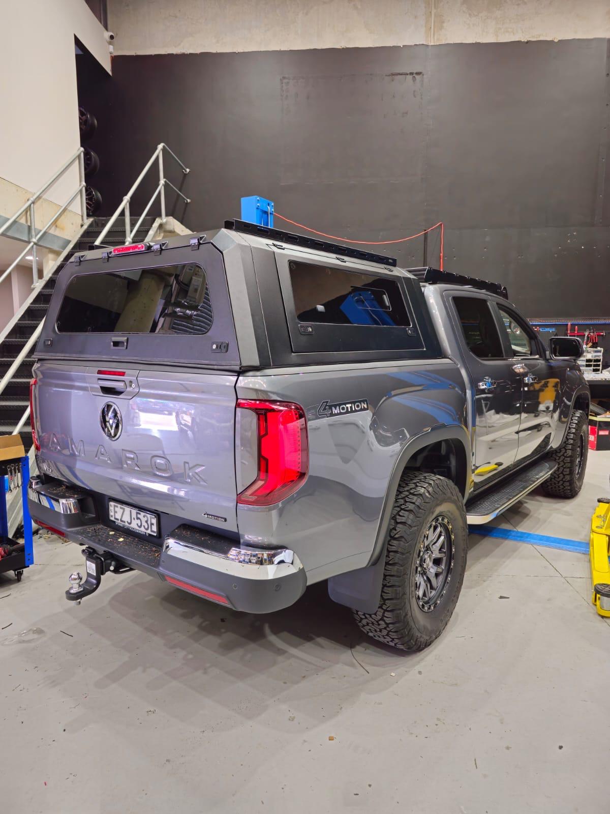GRG Aluminium Canopy For Mazda BT50 2012-08/2020 Dual Cab 4 Sided Windows Toughened Glass