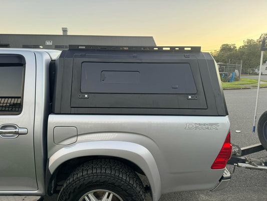 GRG Aluminium Canopy For Volkswagen Amarok, 2009-04/2023 Dual Cab 4 Sided Windows Toughened Glass