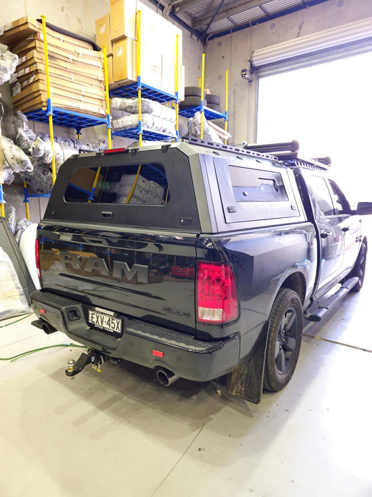 GRG Aluminium Canopy For Toyota Hilux, N70, J-Deck, 2005-15 Dual Cab 4 Sided Window Toughened Glass