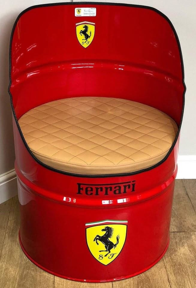 Oil Drum Furniture Custom 5pc Set. 4 Chairs 1 Table.