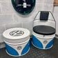 Oil Drum Furniture Custom 5pc Set. 4 Chairs 1 Table.