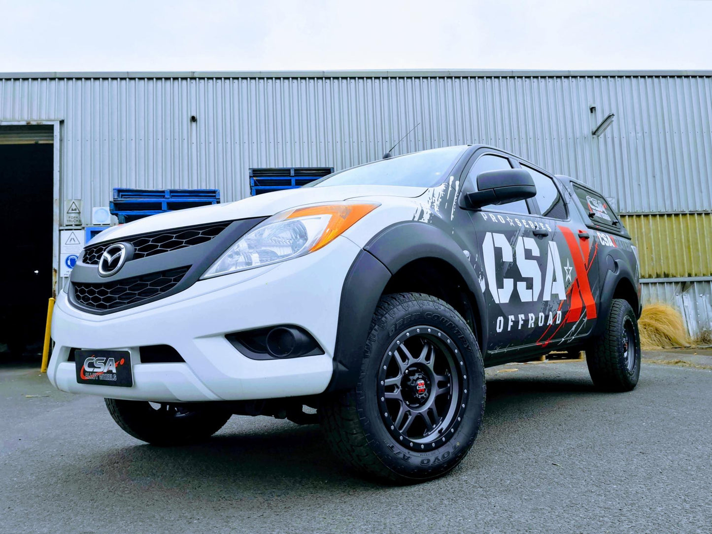 CSA MILITANT Offroad Wheels Satin Black & Satin Grey Black Lip
