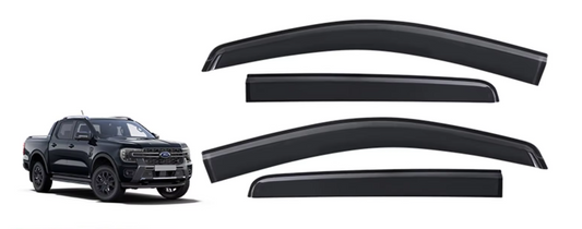 NEXT GEN FORD RANGER / RAPTOR WINDOW VISORS