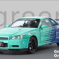 NISSAN SKYLINE R34 GTR DIECAST MODEL TOY 1:24