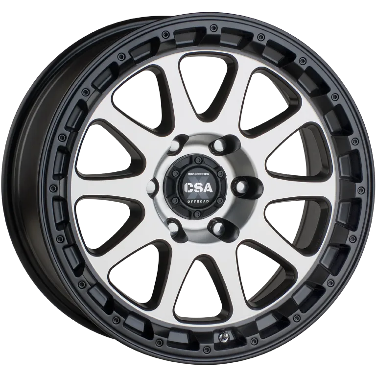 CSA RECOIL Offroad Wheels Full Machined, Satin Black, SB Machined Face,