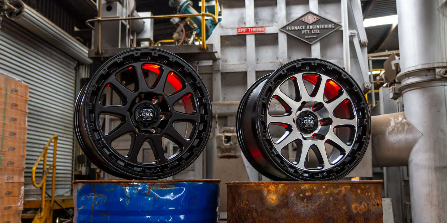 CSA RECOIL Offroad Wheels Full Machined, Satin Black, SB Machined Face,