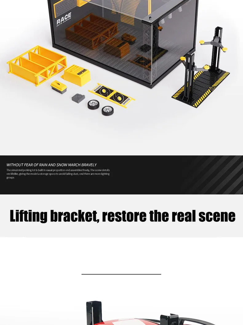 1:12 MODEL WORKSHOP CAR AND BIKE DISPLAY