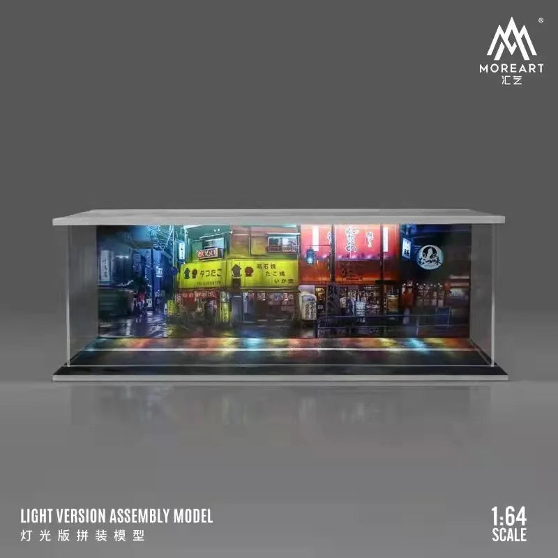 JDM 1:64 DISPLAY GARAGE CASE FOR CAR MODELS WITH LED LIGHT