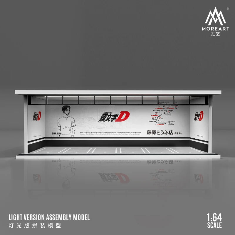 JDM 1:64 DISPLAY GARAGE CASE FOR CAR MODELS WITH LED LIGHT