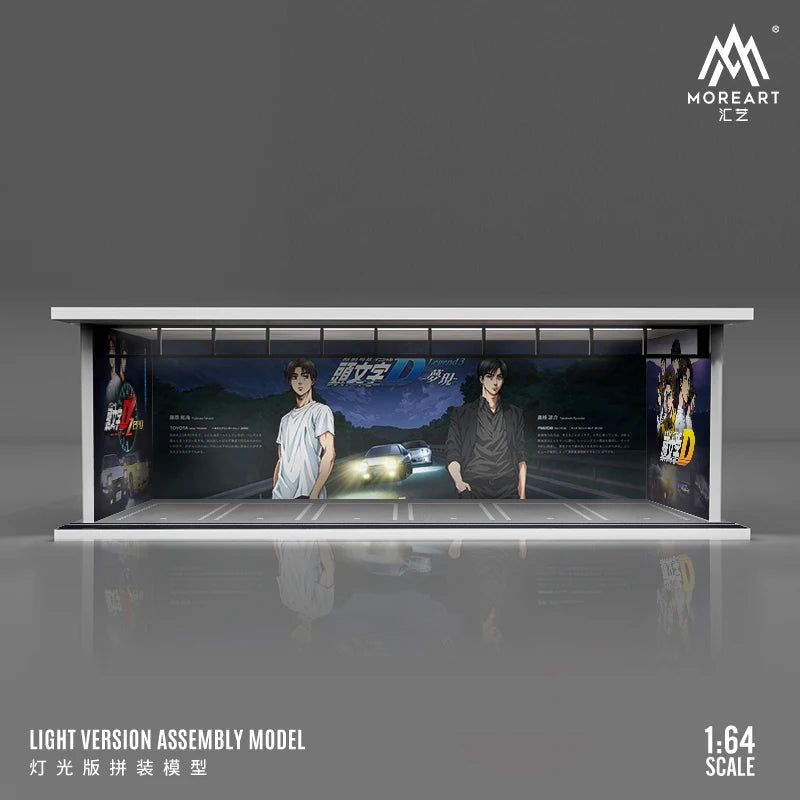 JDM 1:64 DISPLAY GARAGE CASE FOR CAR MODELS WITH LED LIGHT