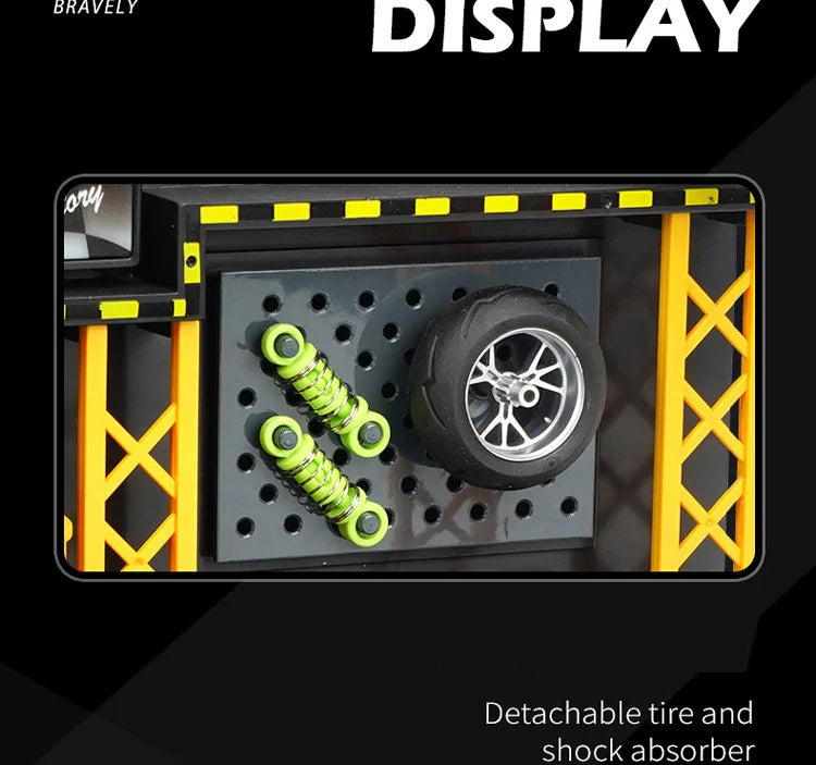 1:12 MODEL WORKSHOP CAR AND BIKE DISPLAY