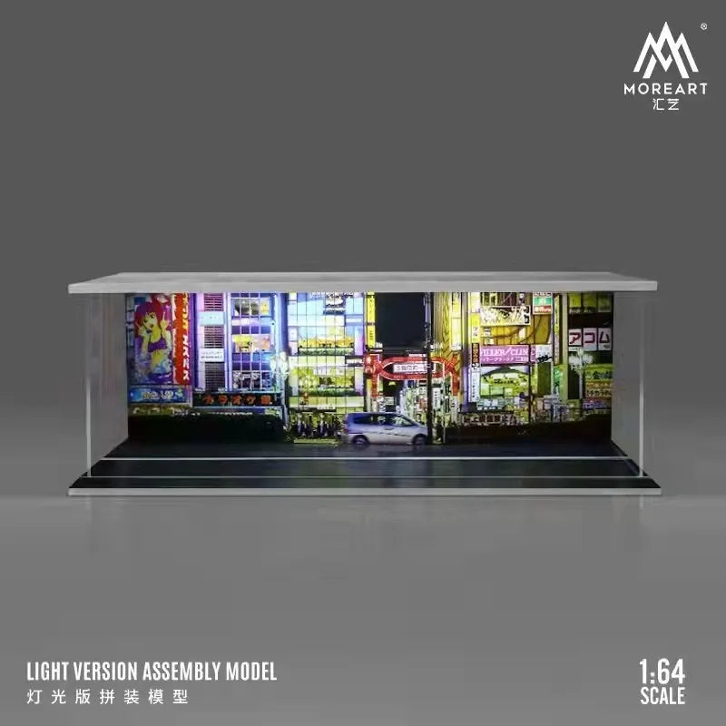 JDM 1:64 DISPLAY GARAGE CASE FOR CAR MODELS WITH LED LIGHT