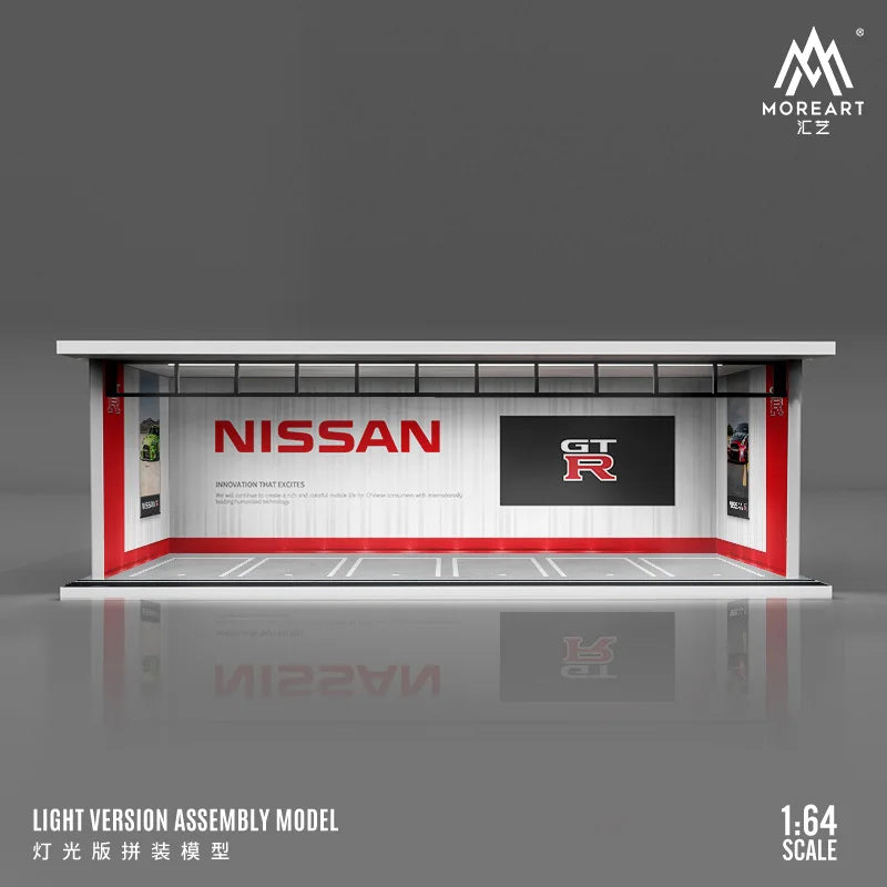JDM 1:64 DISPLAY GARAGE CASE FOR CAR MODELS WITH LED LIGHT