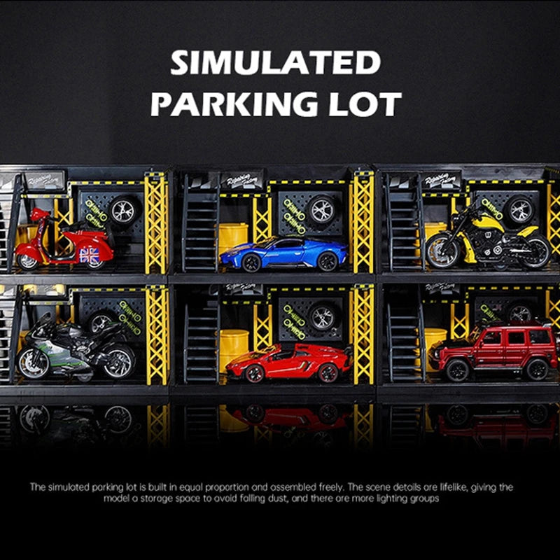1:12 MODEL WORKSHOP CAR AND BIKE DISPLAY