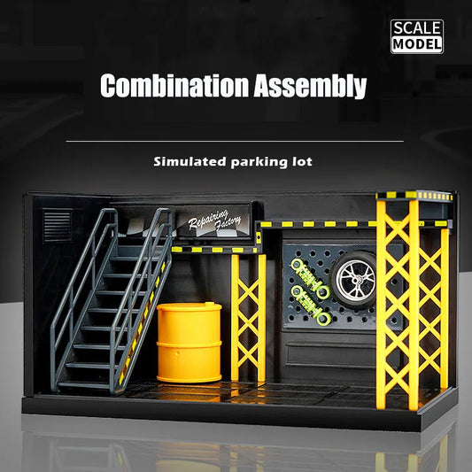 1:12 MODEL WORKSHOP CAR AND BIKE DISPLAY