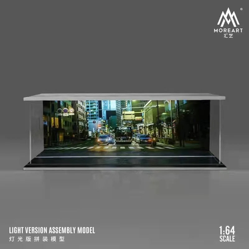 JDM 1:64 DISPLAY GARAGE CASE FOR CAR MODELS WITH LED LIGHT