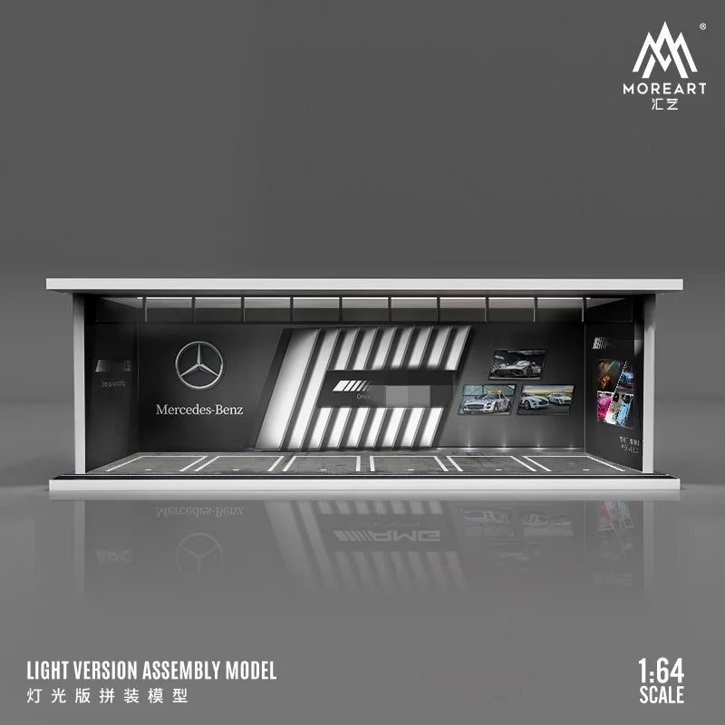 JDM 1:64 DISPLAY GARAGE CASE FOR CAR MODELS WITH LED LIGHT
