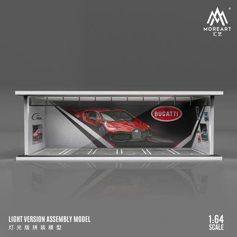 JDM 1:64 DISPLAY GARAGE CASE FOR CAR MODELS WITH LED LIGHT