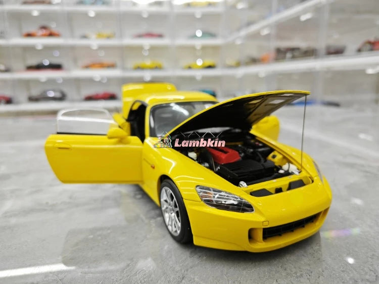 MotorHelix 1:18 For Honda S2000 AP2 Limited Edition Simulation Alloy Car Model  With Engine