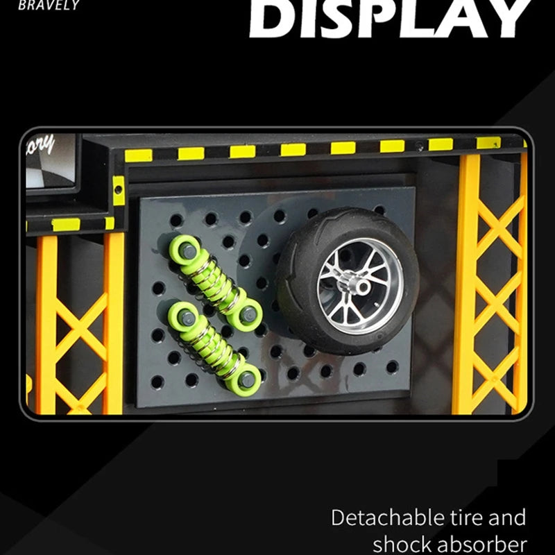 1:12 MODEL WORKSHOP CAR AND BIKE DISPLAY