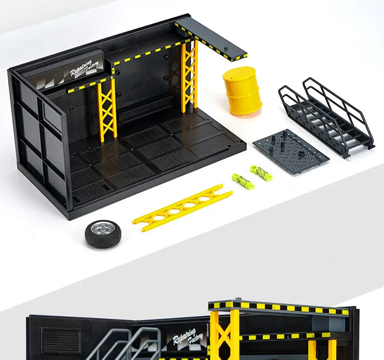1:12 MODEL WORKSHOP CAR AND BIKE DISPLAY