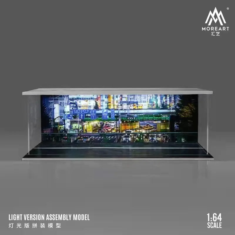 JDM 1:64 DISPLAY GARAGE CASE FOR CAR MODELS WITH LED LIGHT