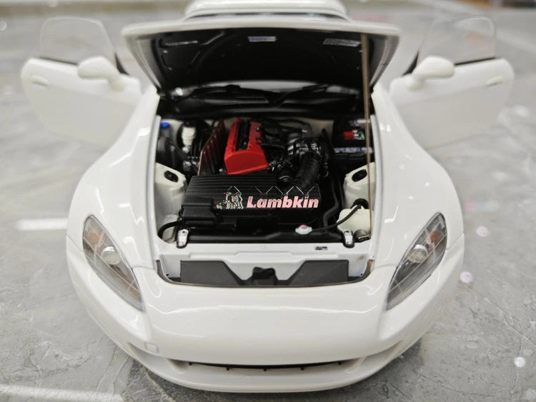 MotorHelix 1:18 For Honda S2000 AP2 Limited Edition Simulation Alloy Car Model  With Engine