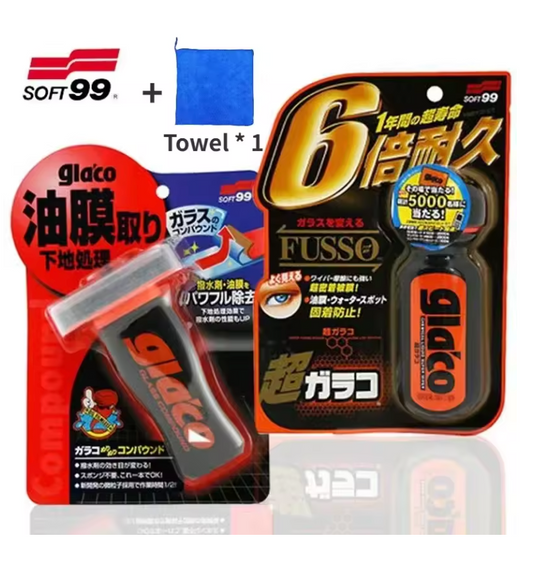 Hydrophobic Twin Pack Windscreen / Window Rain Repellent Kit