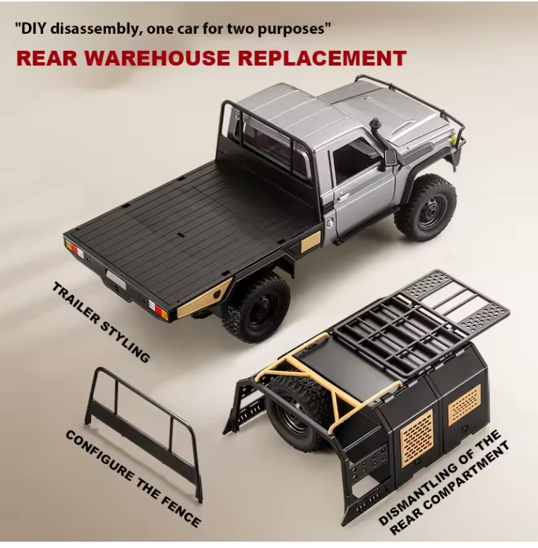 LC79 Landcruiser RC Car With Fully Function Canopy and Lights