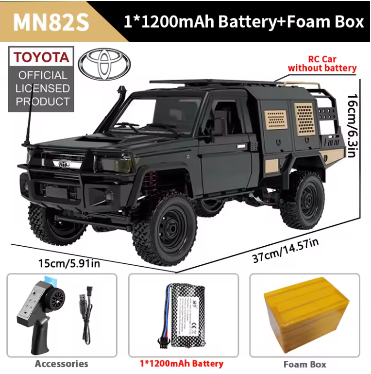 LC79 Landcruiser RC Car With Fully Function Canopy and Lights